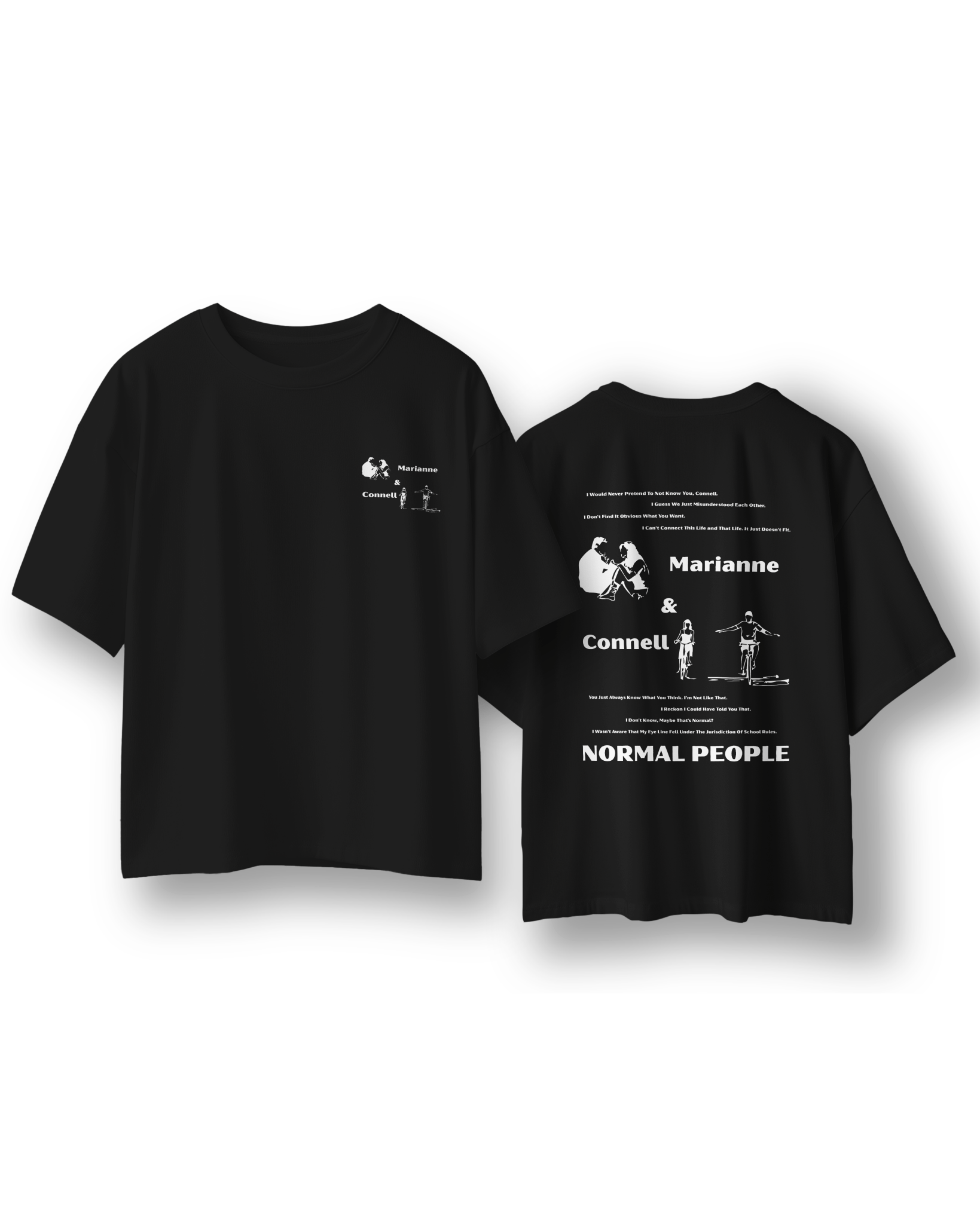 Normal People - Premium Oversized T-Shirt | Unisex - Loraxle